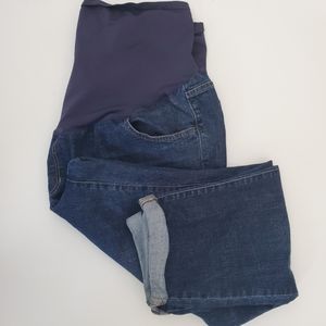 Maternity ankle jeans